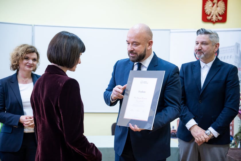 Wręczenie dyplomów dyrektorom placówek oświatowych, 10.01.2024